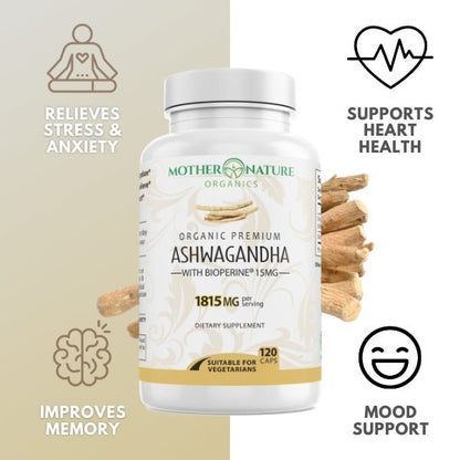 Ashwagandha Capsules by Mother Nature Organics