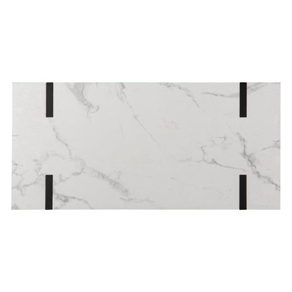 Rangley Modern Faux Marble Desk