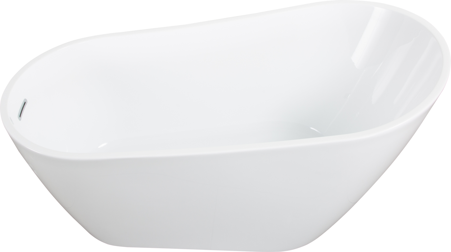 Acrylic Alcove Freestanding Soaking Bathtub-63  22A04-63