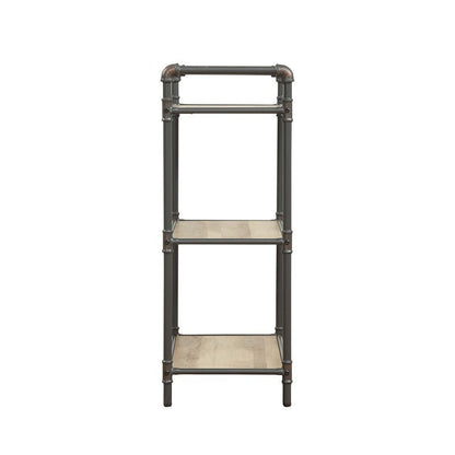 ACME Itzel Bookshelf in Antique Oak & Sandy Gray 97162