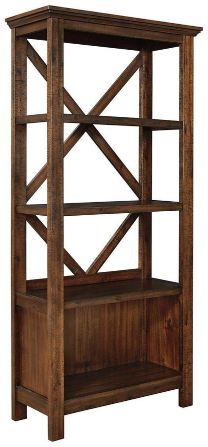 Ashley Baldridge Rustic Brown Casual 78" Bookcase H675-17