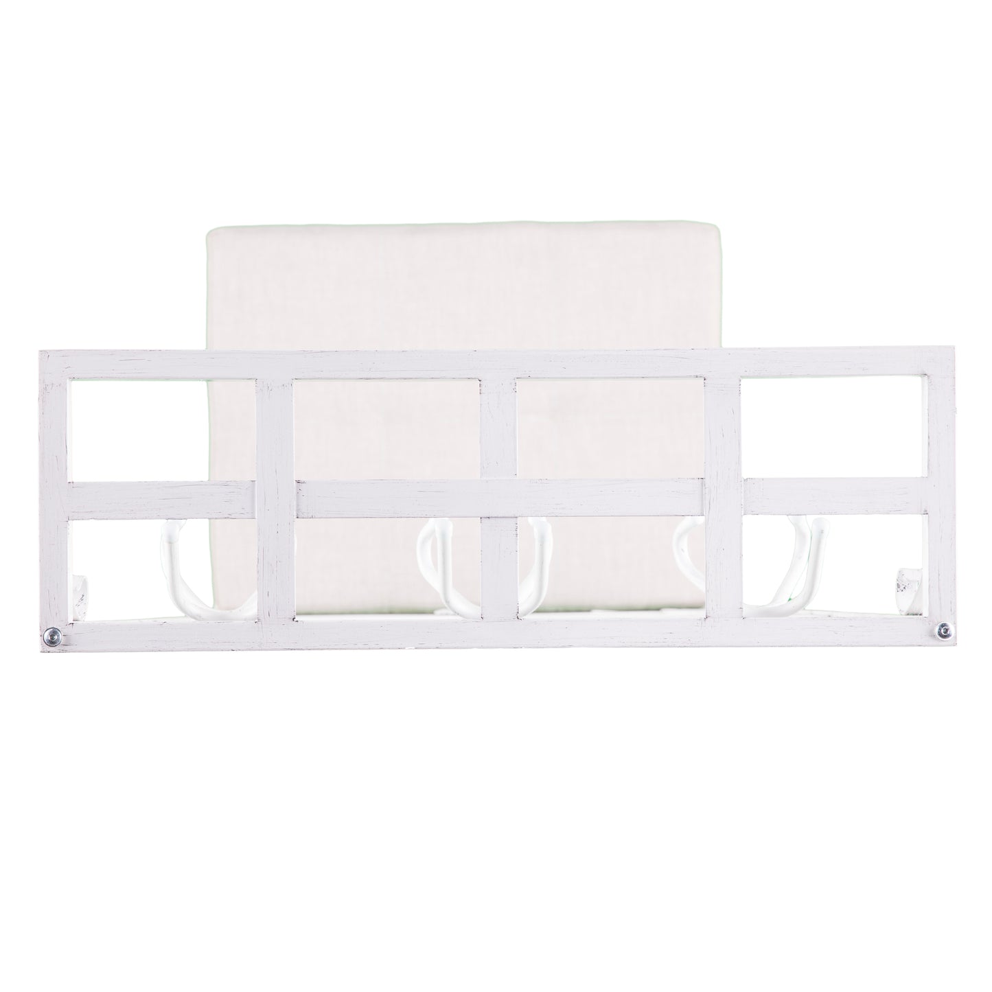 Dovanti Entryway Hall Tree Bench w/ Storage - Distressed White