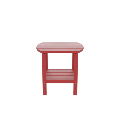 HDPE side table,adirondack table,porch table, patio table for outdoor and pool Red