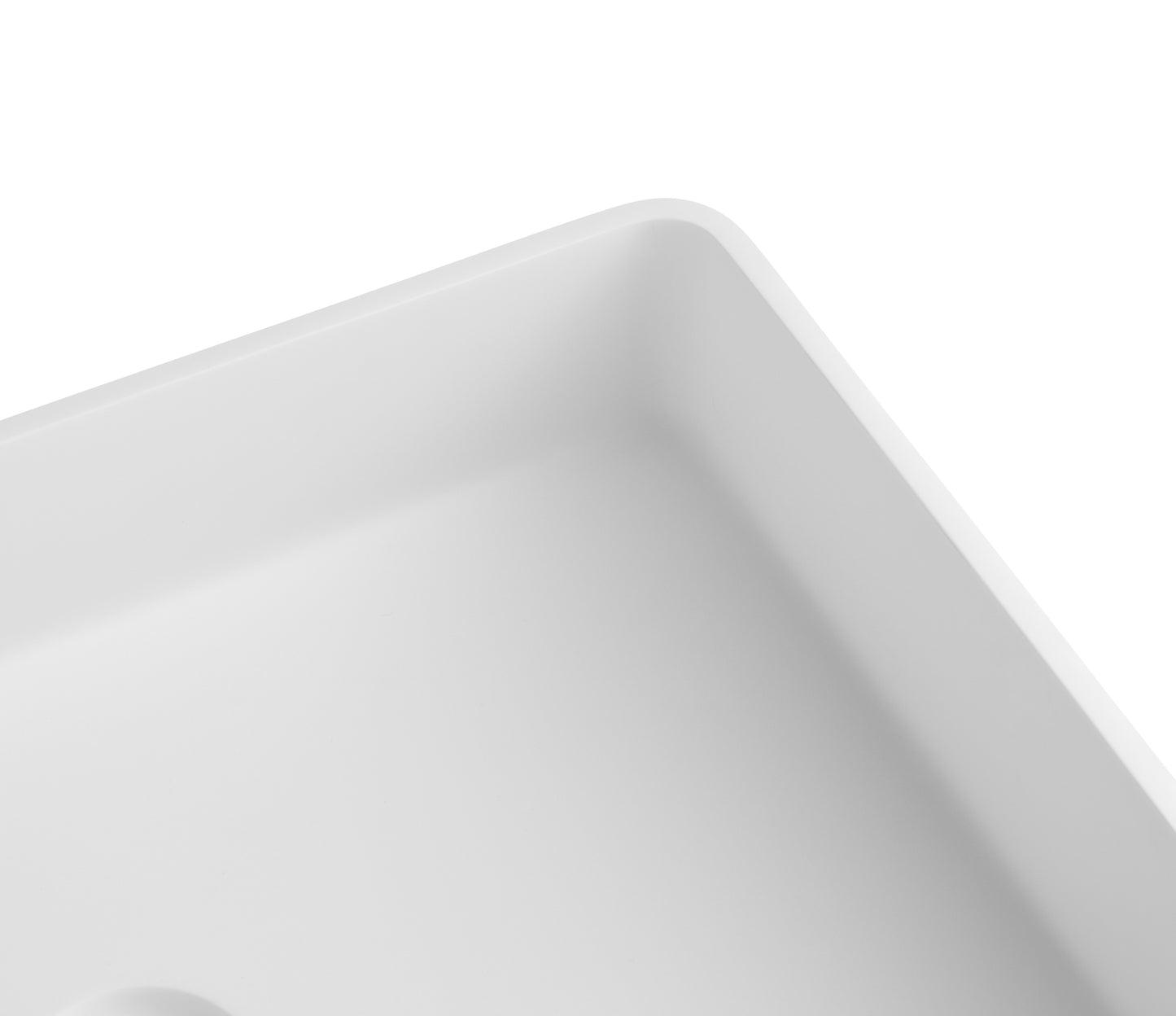 21.25'' x13.75''   Matte white Bathtoom Vessel Basin Artificial Stone Solid Surface Countertop Sink 540x350MM