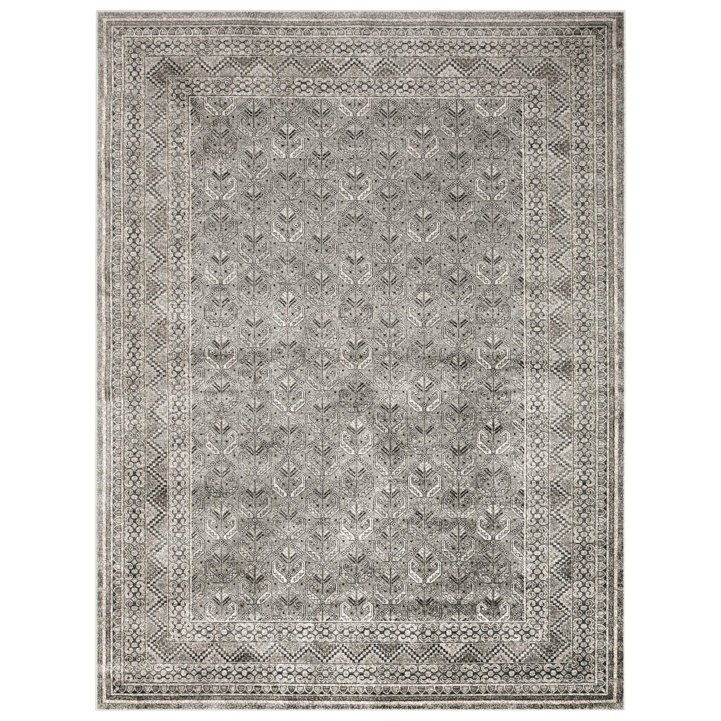 Galion Charcoal/Grey/Ivory Area Rug 8x10