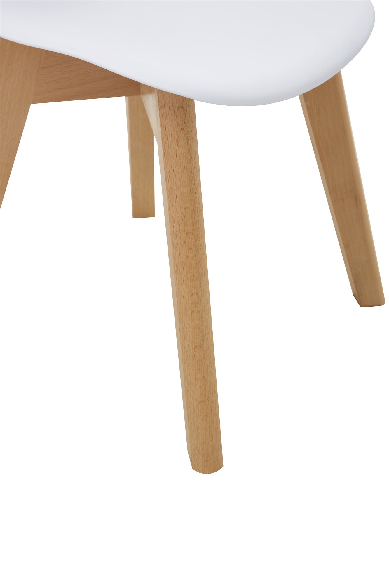 BB chair ,wood leg; Modern Kids Chair (Set of 2)  WHITE, 2 pcs per set
