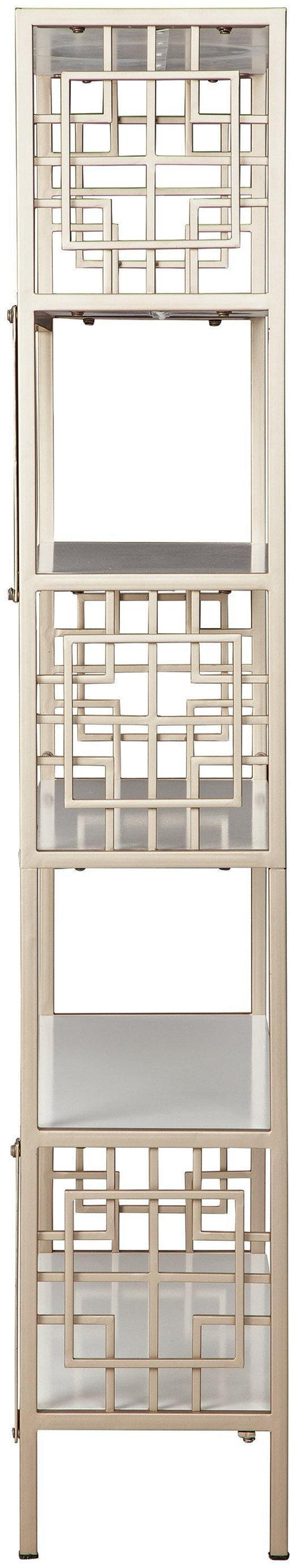 Ashley Glenstone Champagne+White Contemporary Bookcase A4000174