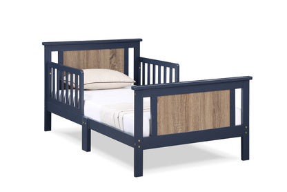 Connelly Reversible Panel Toddler Bed Midnight Blue/Vintage Walnut