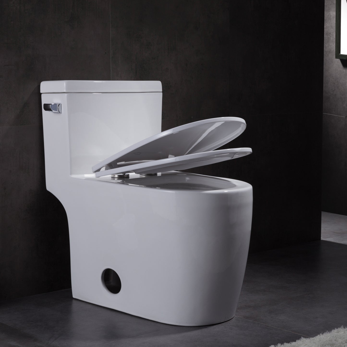 1.28 GPM (Water Efficient) One-Piece ADA Elongated Toilet, Soft Close Seat Included (cUPC Approved) - 28.7"x16.5"x28.7"