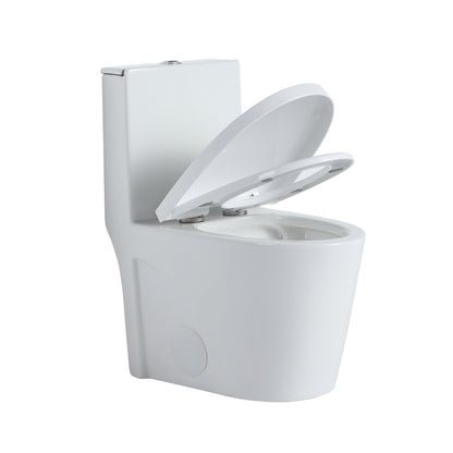 Ceramic One Piece Toilet 30 Inch Length With Soft Close Seat-G-lemon SKU:BTC2173MOWH