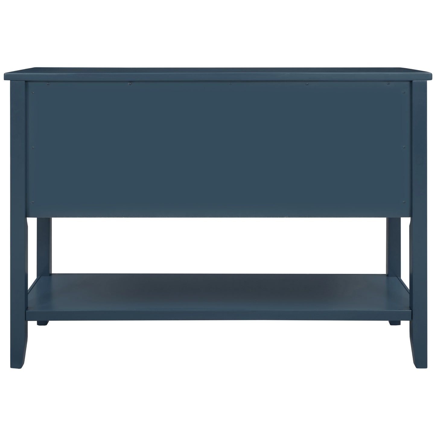 TREXM  Cambridge Series Buffet Sideboard Console Table with Bottom Shelf (Light Navy)