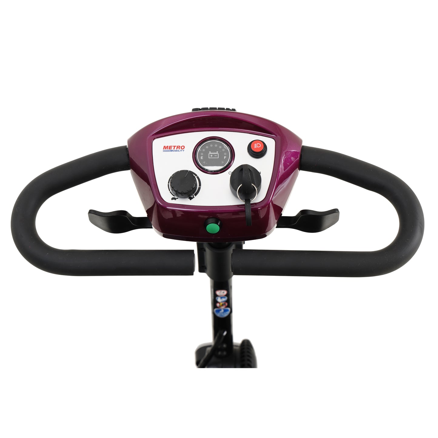 Four wheels Compact Travel Mobility Scooter with 300W Motor for Adult-300lbs, PLUM