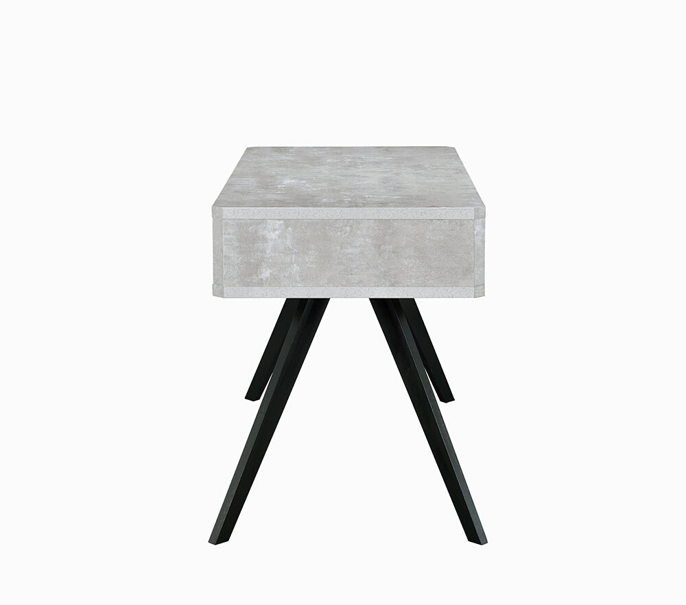 ACME Magna Desk in Faux Concrete & Black 92530