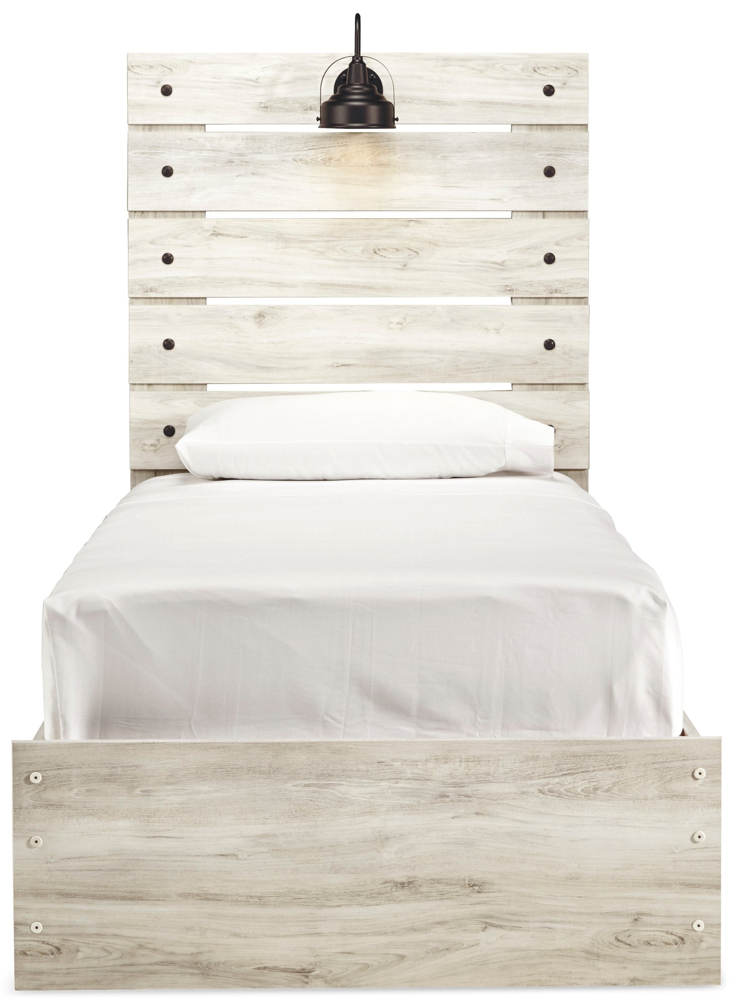 Ashley Cambeck Whitewashed Casual Twin Panel Bed B192B2