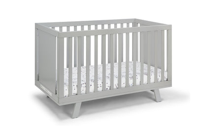 Livia 3-in-1 Convertible Island Crib Gray/Gray