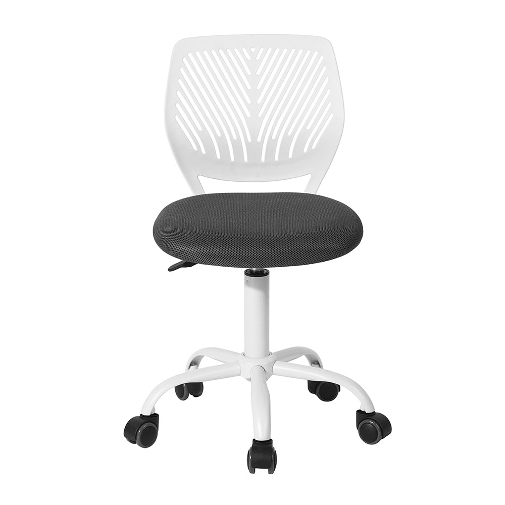 Plastic Task Chair/Office Chair - Grey & White