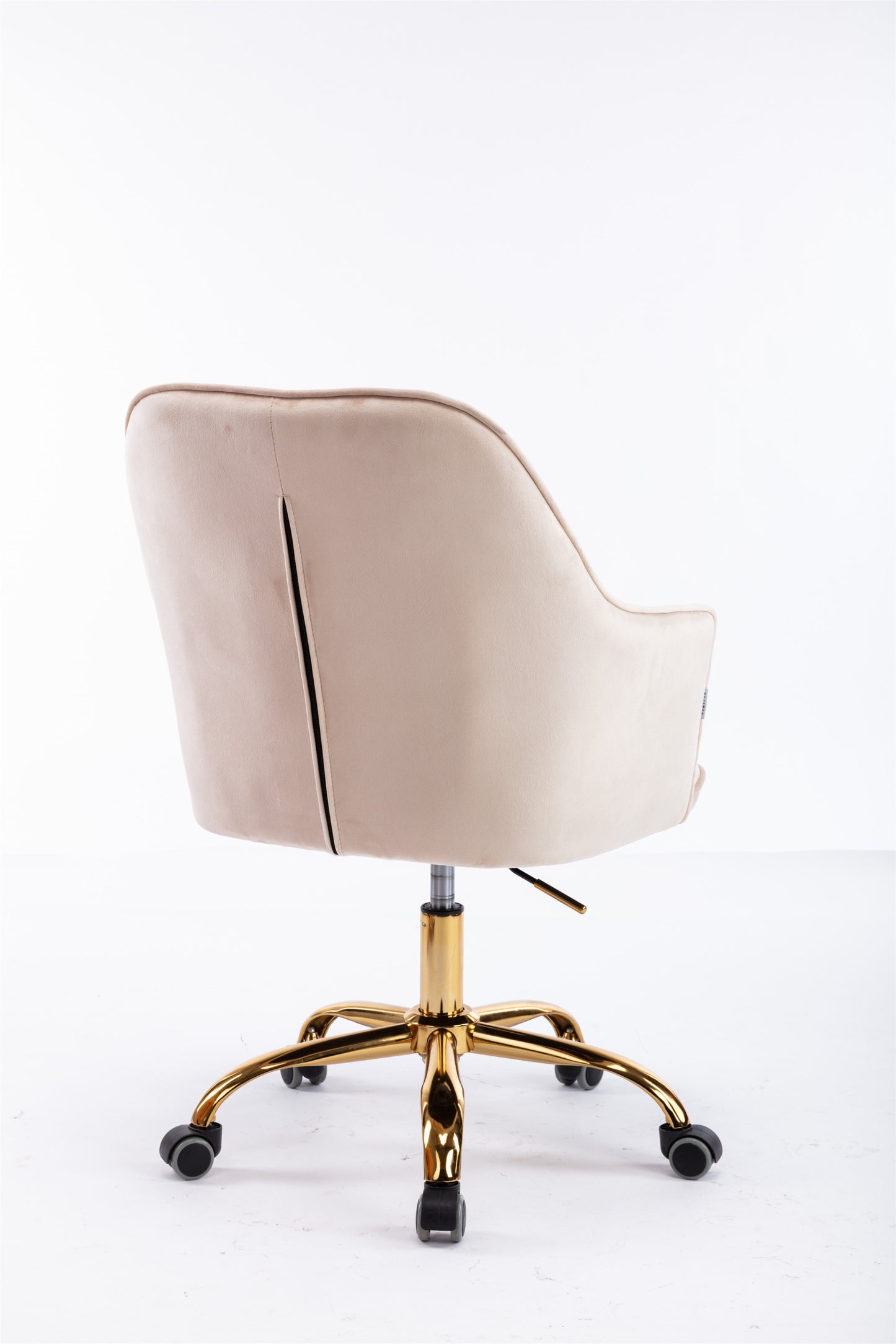 COOLMORE Velvet Swivel Shell Chair for Living Room ,Office chair , Modern Leisure Arm Chair  Beige