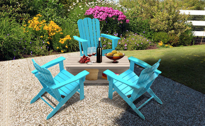 Resistant Adirondack Chair for Patio Deck Garden
Plastic Adirondack Chair, Fire Pit Chair, Blue,1 piece.