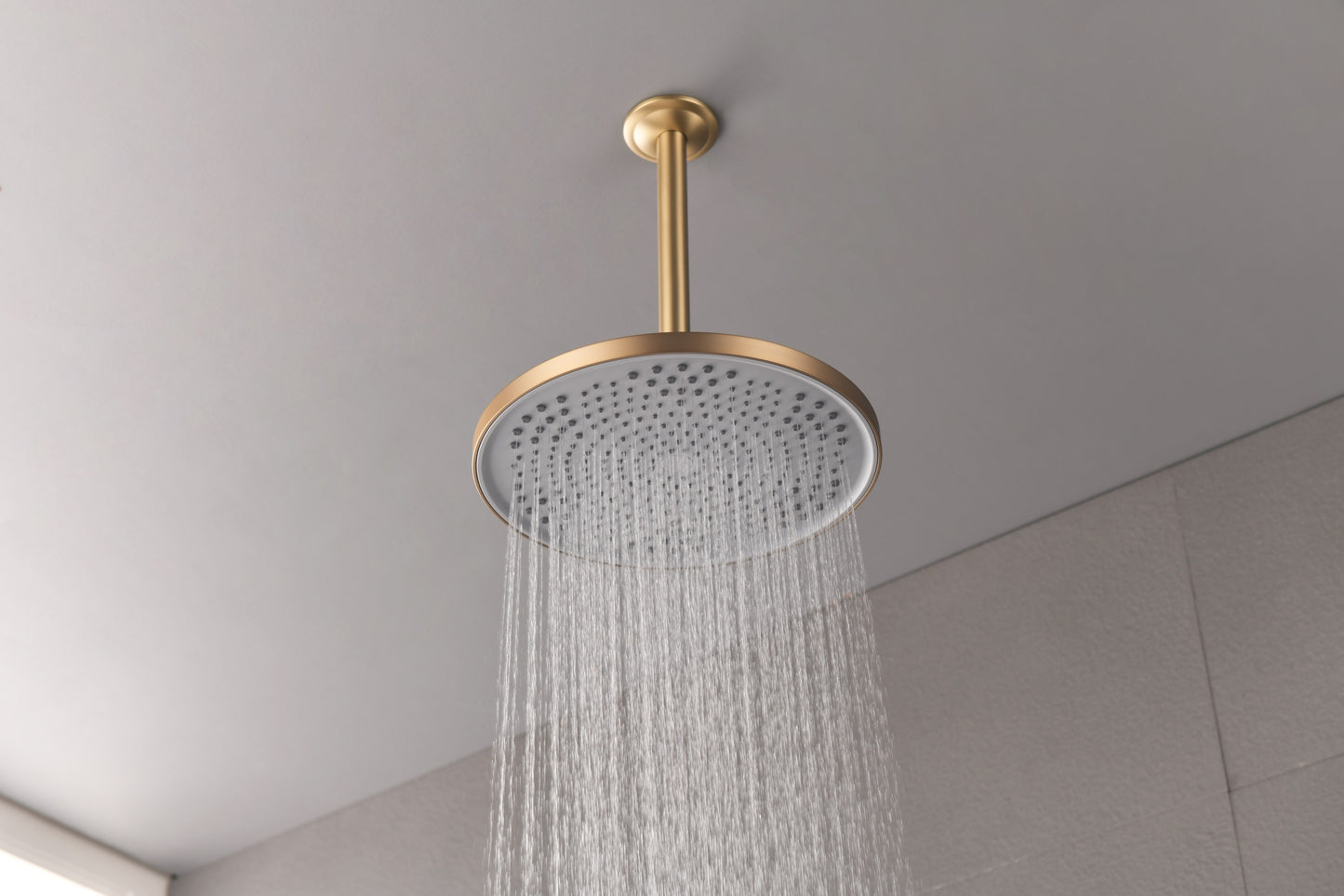 Shower Head - High Pressure Rain - Luxury Modern Look - No Hassle Tool-less 1-Min