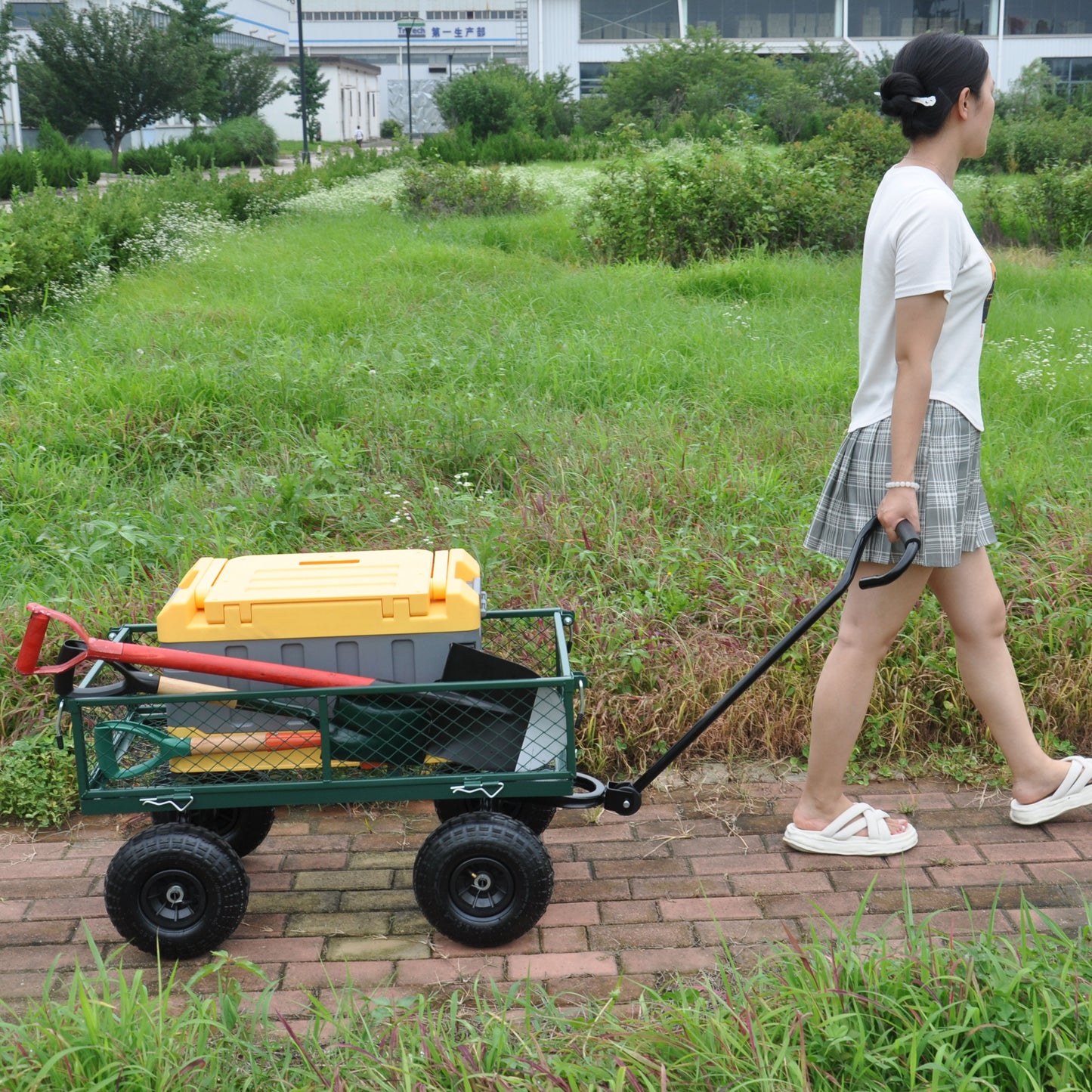 Wagon Cart Garden cart trucks make it easier to transport firewood