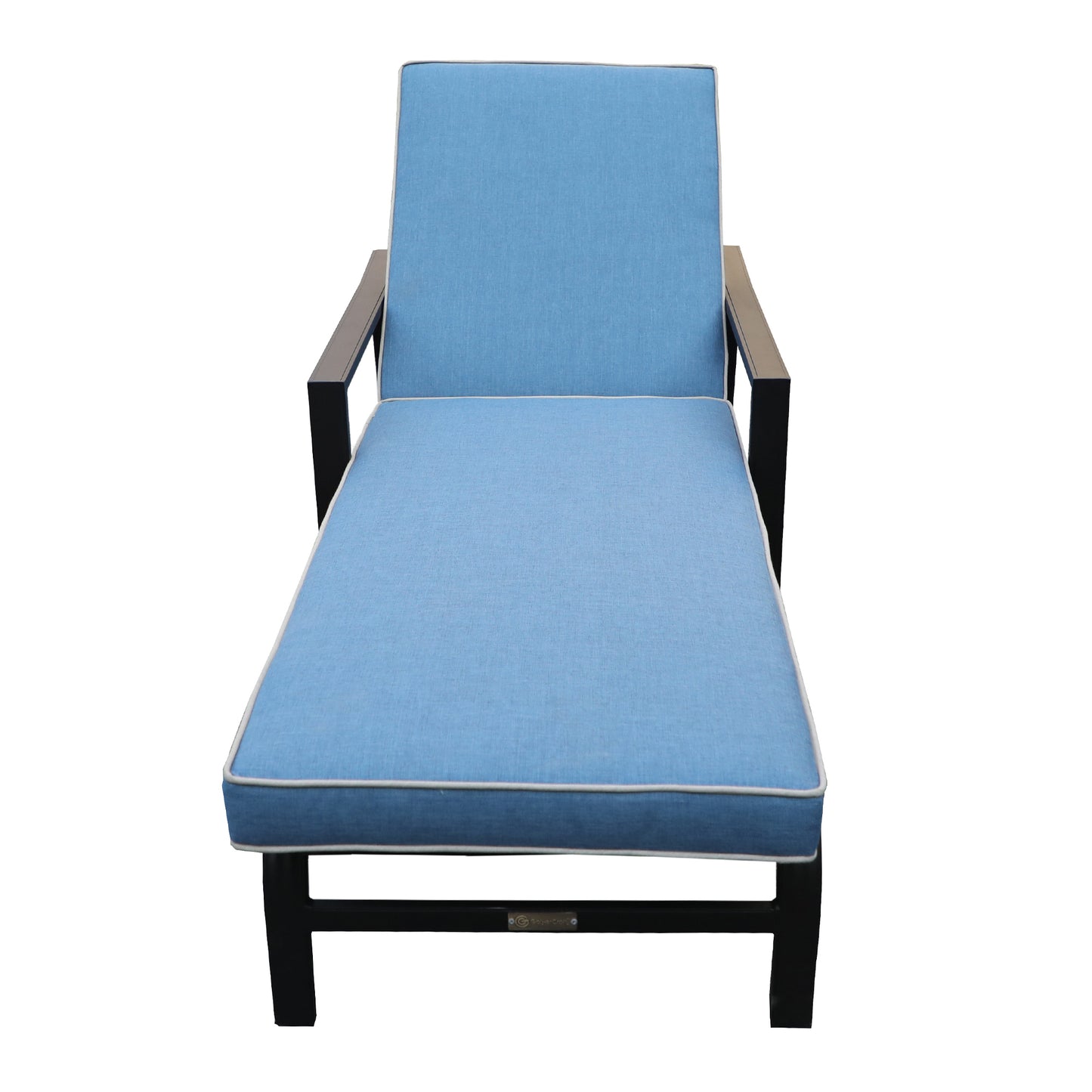 Chaise Lounge, Blue, Set of 2