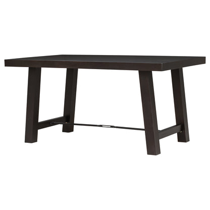 TREXM Wood Dining Table Kitchen Furniture Rectangular Table, Seats up to 6 (Espresso)