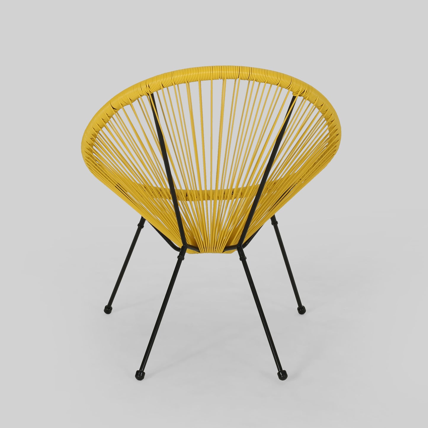 Great Deal Furniture Alexis Outdoor Woven Chair Yellow+Black （set of 2）