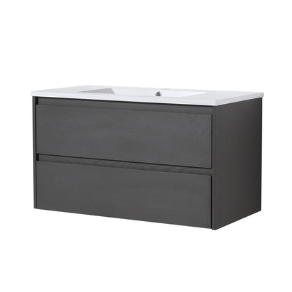 Bathroom Vanity with 2/3 Soft Close drawers, 36x18