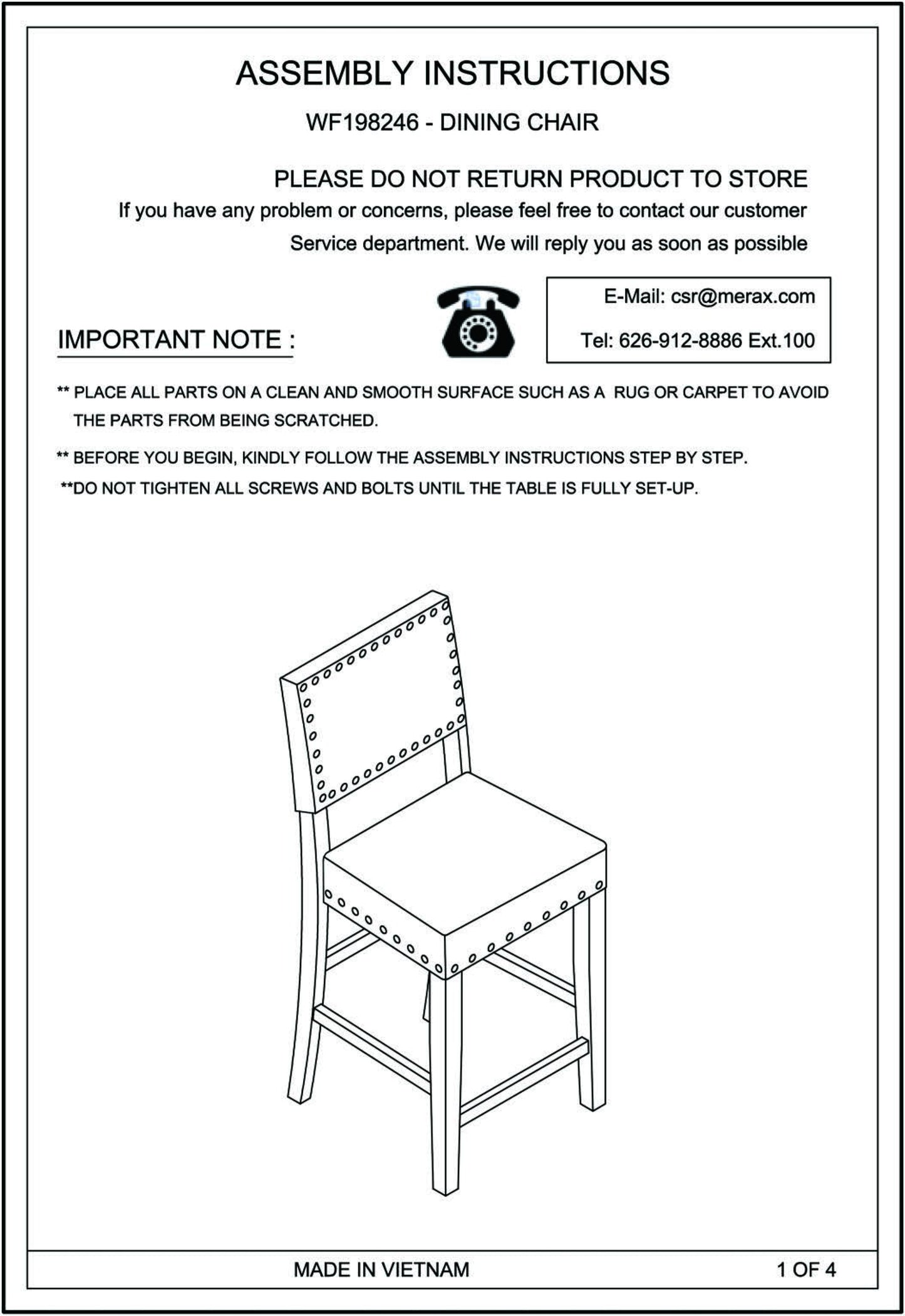 TOPMAX 2 Pieces Rustic Wooden Counter Height Upholstered Dining Chairs for Small Places, Espresso+ Beige