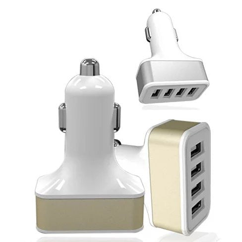 QUAD PORTS USB Car Adapter and Charger by VistaShops