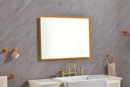 32x 24 Inch LED Mirror Bathroom Vanity Mirror with Back Light, Wall Mount Anti-Fog Memory Large Adjustable Vanity Mirror