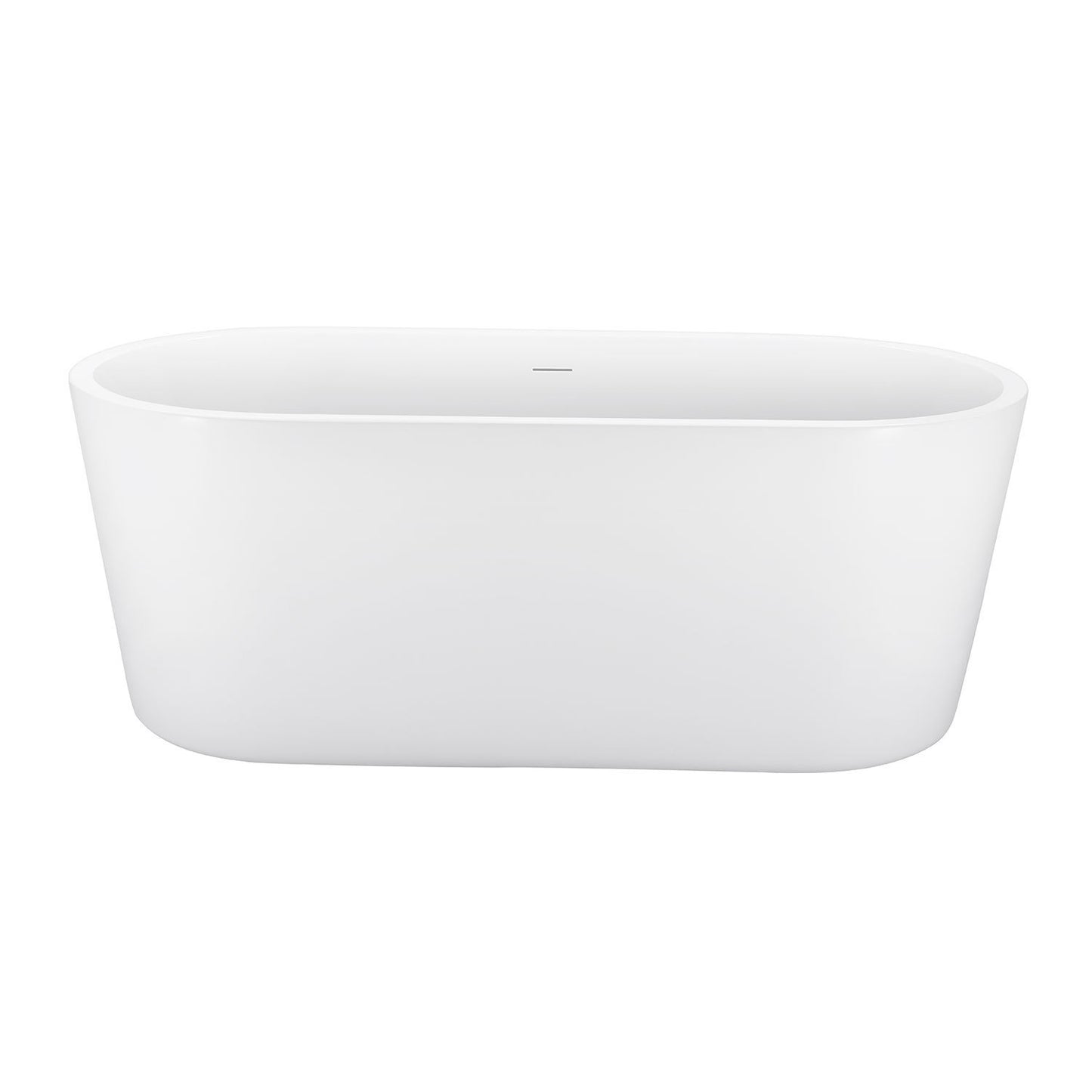 65" 100% Acrylic Freestanding Bathtub，Contemporary Soaking Tub，white Bathtub