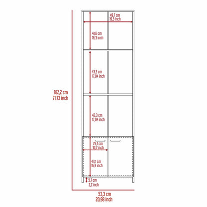 Eastham 3-Shelf Rectangle Bookcase Black Wengue