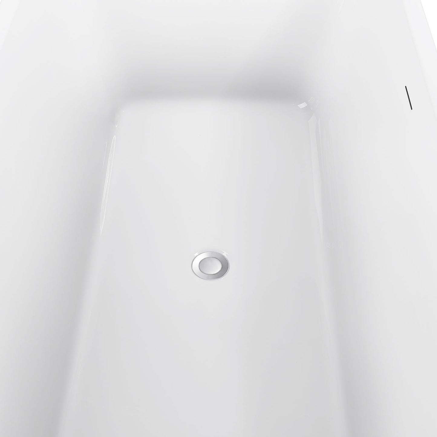 67" 100% Acrylic Freestanding Bathtub，Contemporary Soaking Tub，white Bathtub