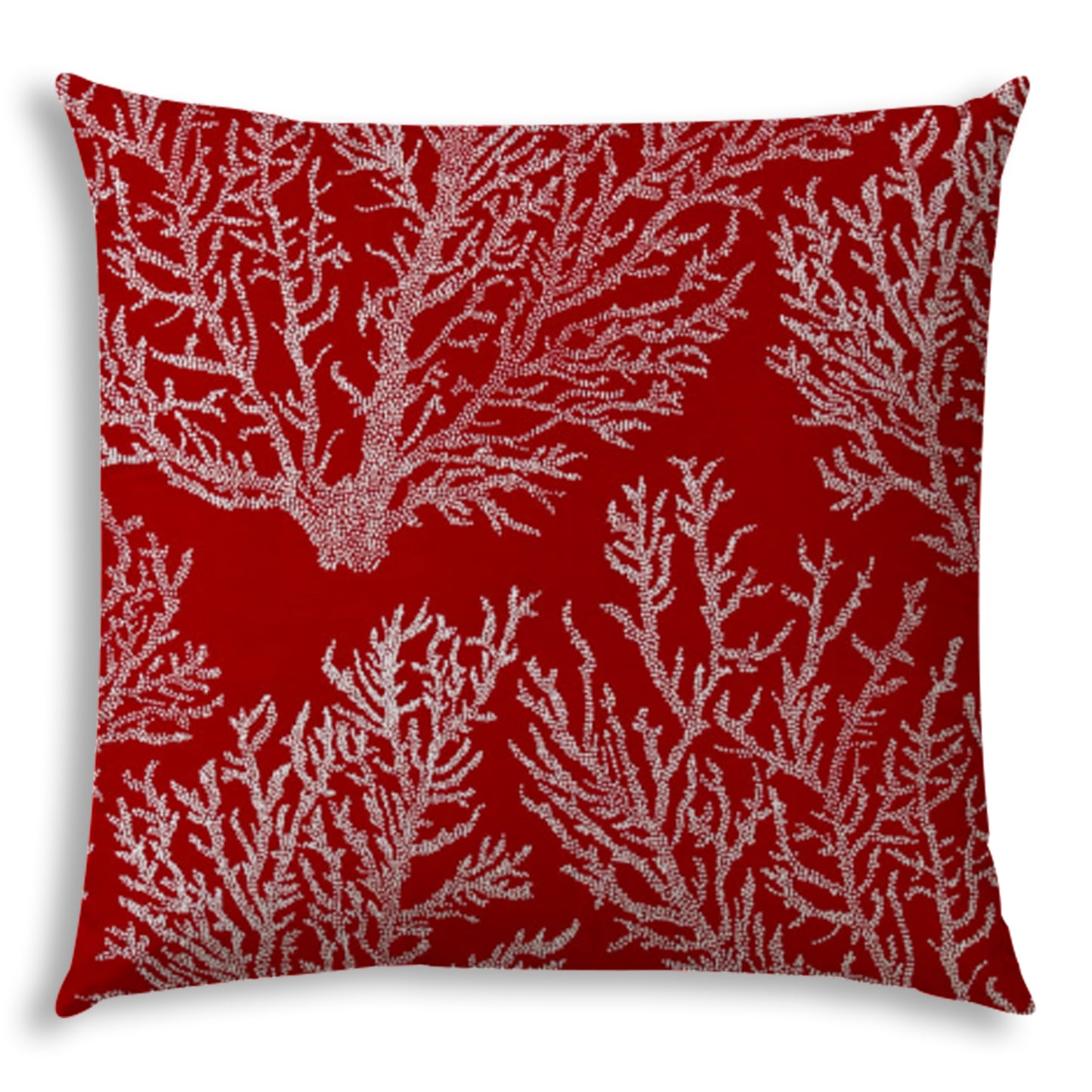 SEA OF CORAL Indoor/Outdoor Pillow - Sewn Closure