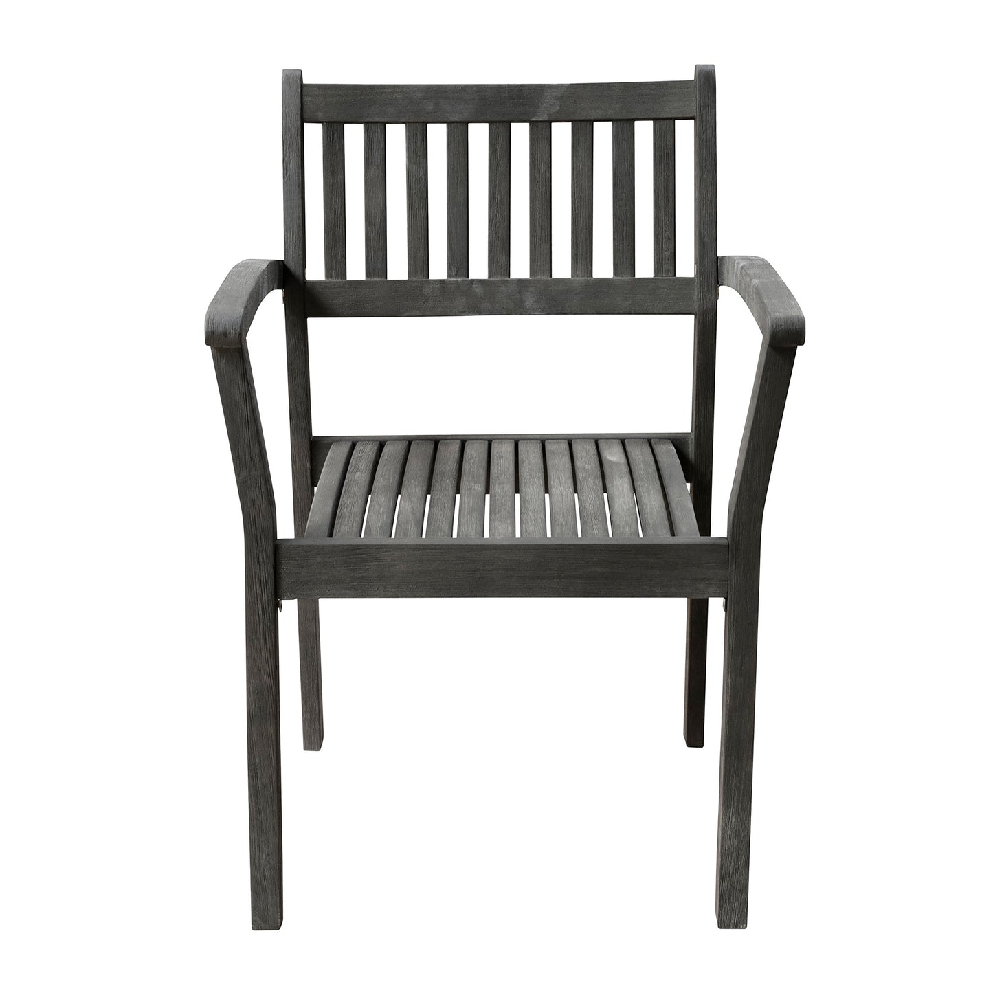 Renaissance Outdoor Patio Hand-scraped Wood Stacking Armchair (Set of 2)