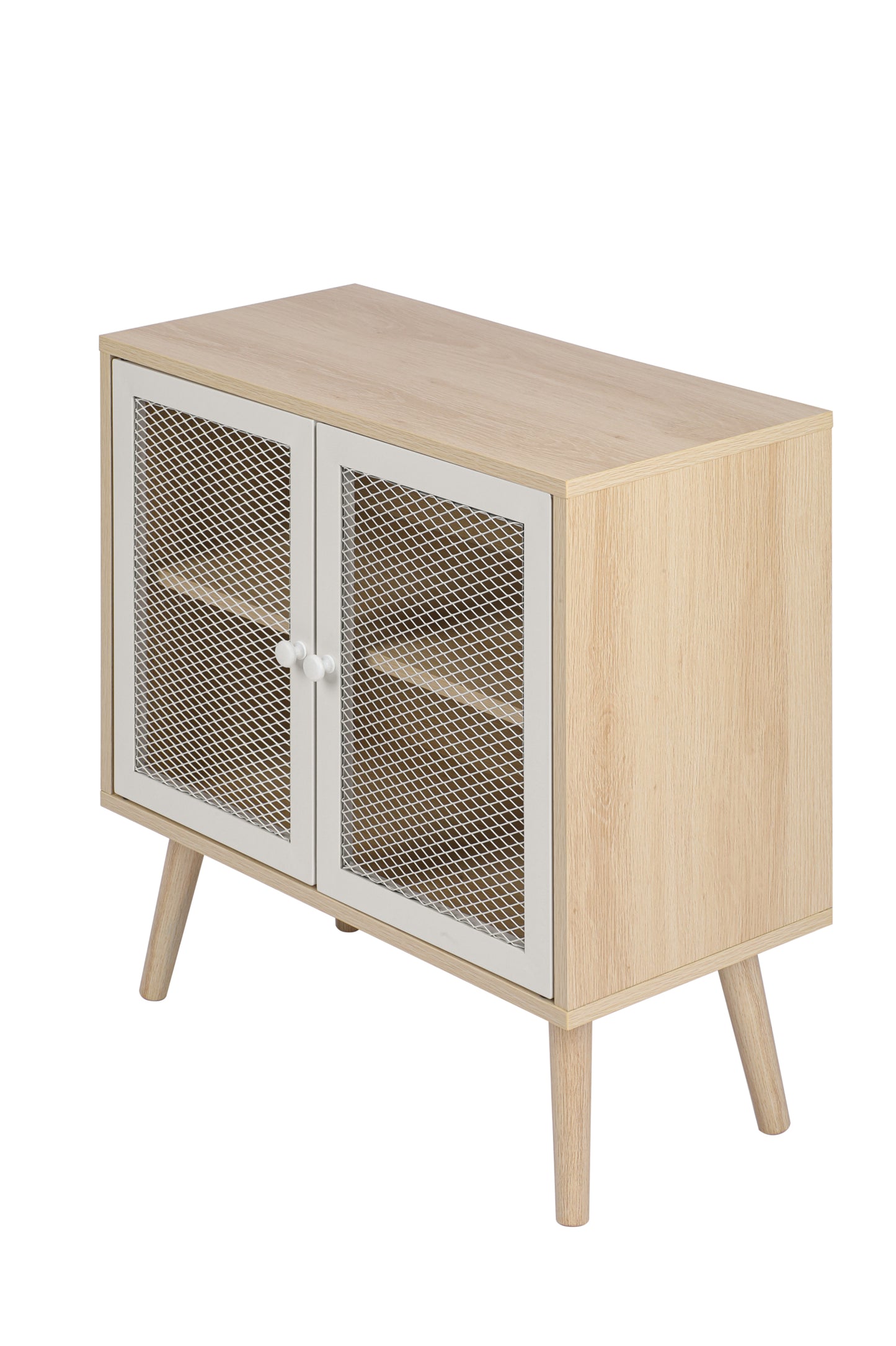 2 Door Cabinet,with mesh,storage cabinet,for living room,bedroom,children's room