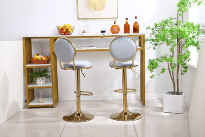 Bar Stools with Back and Footrest Counter Height Dining Chairs  2pcs/ctn