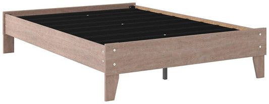 Ashley Flannia Gray Casual Full Platform Bed EB2520-112