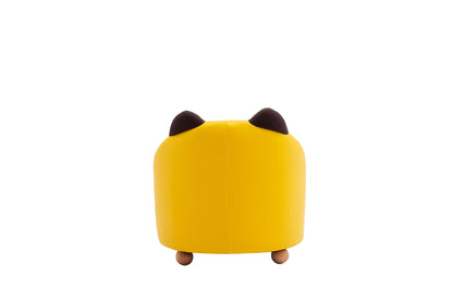 Beautiful Kids Chair 1pc Cat Yellow