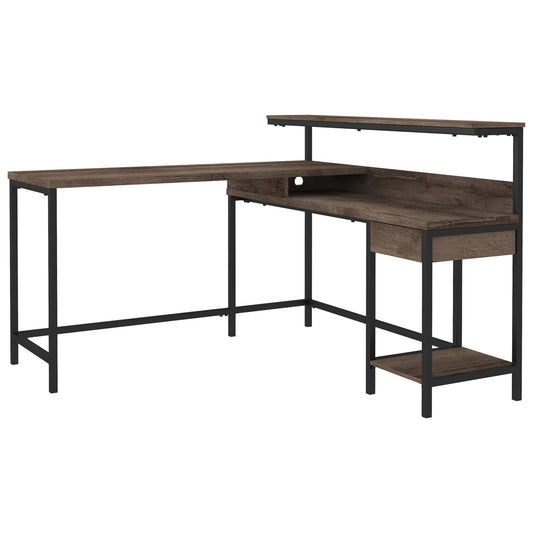 Ashley Arlenbry Contemporary Home Office L-Desk with Storage H275-24