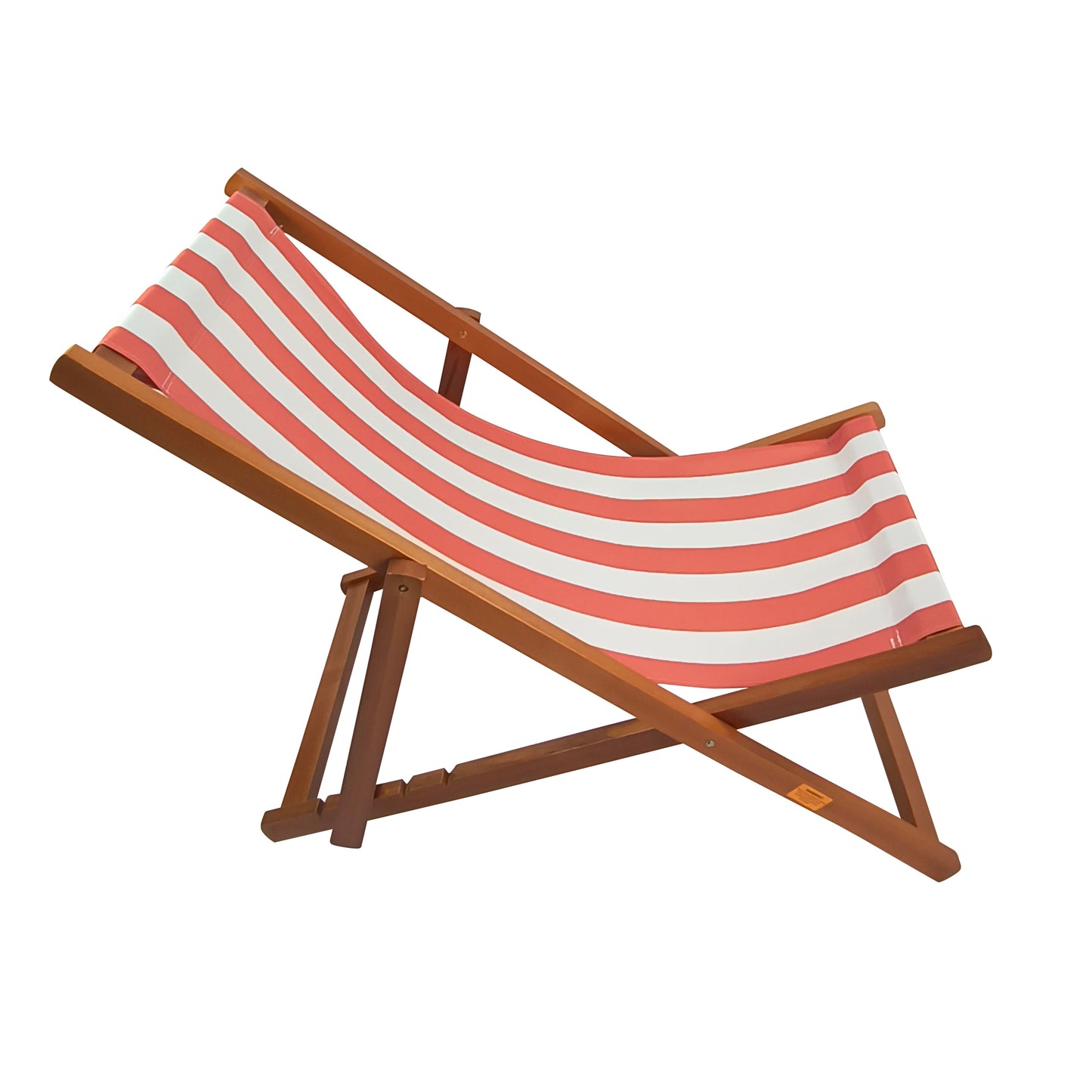 Outdoor/ beach /swimming pool /populus wood sling chair  Orange Stripe （color:Orange ）folding chaise lounge chair