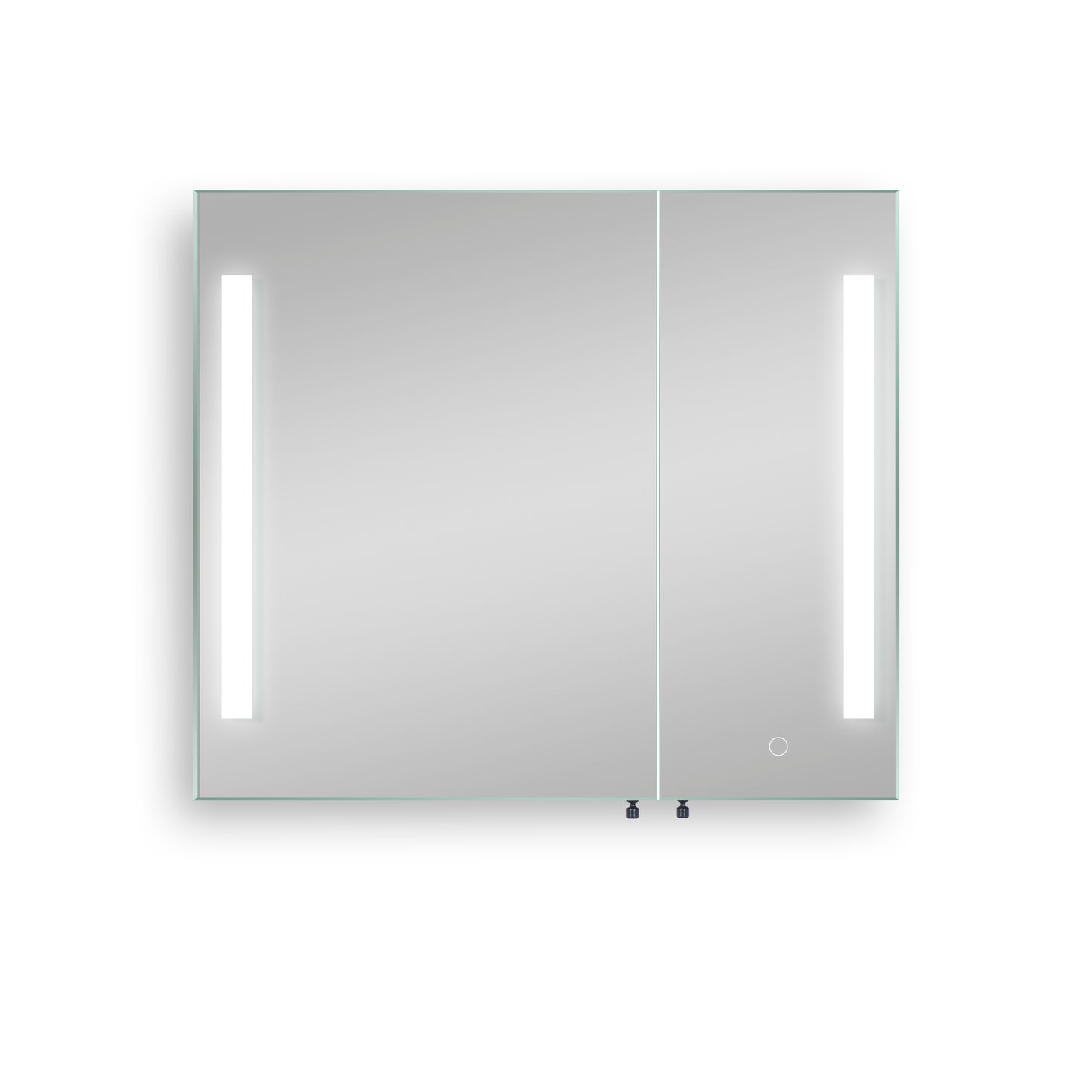 30x26 inch Black LED Mirror Medicine Cabinet Surface, Defogger, Anti-Fog,Dimmable Lights Brightness Memory