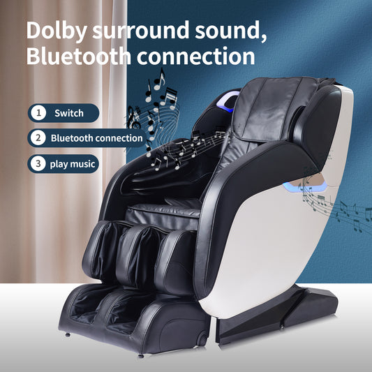 SL type pulley guide -durable leather-3D motor-massage manipulator-Space Saver Design- Track Sliding Zero Gravity Multifunction Massage Chair