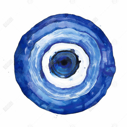 Erbulus blue evil eye - 12x12 Print on canvas