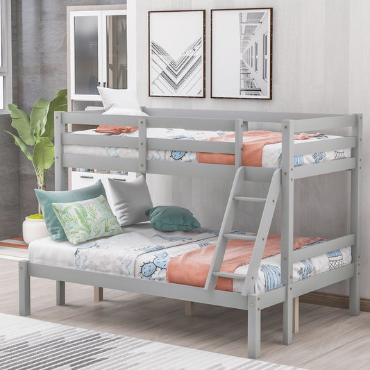 Twin over full bunk bed (Gray) ( old sku: WF193722AAE )