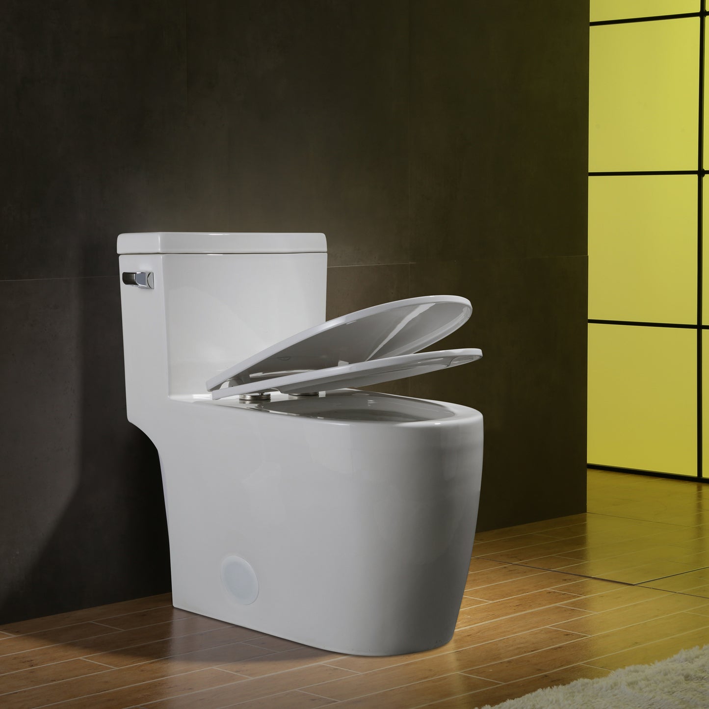 1.28 GPM (Water Efficient) One-Piece ADA Elongated Toilet, Soft Close Seat Included (cUPC Approved) - 28.7"x16.5"x28.7"