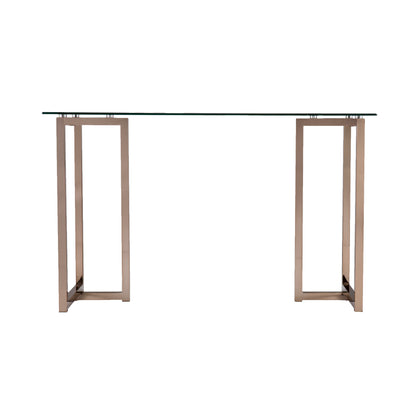 Haxor Writing Desk - Midcentury Modern Style - Champagne