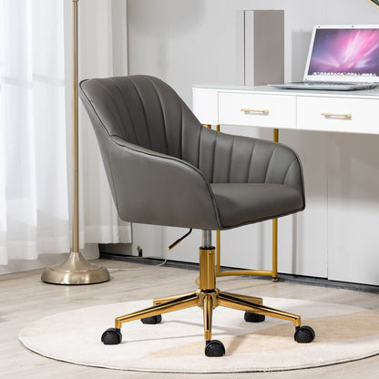 Modern Luxury  High Quality Genuine Leather Office Chair with Adjustable  360° Swivel Height