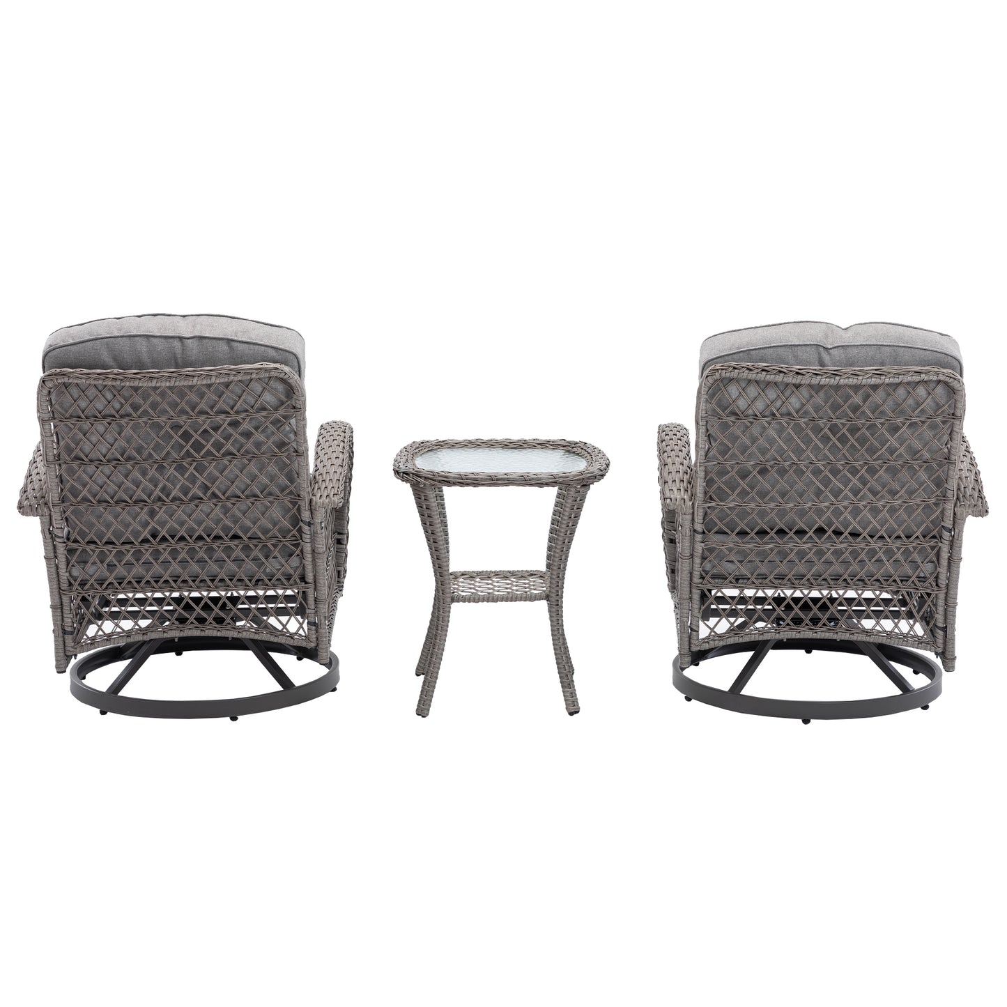 3pcs Outdoor Furniture Modern Wicker set